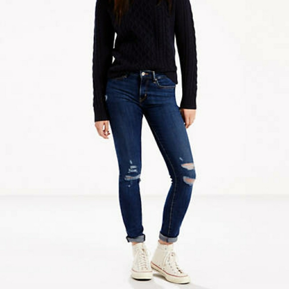 Blue 711 Skinny Levi's